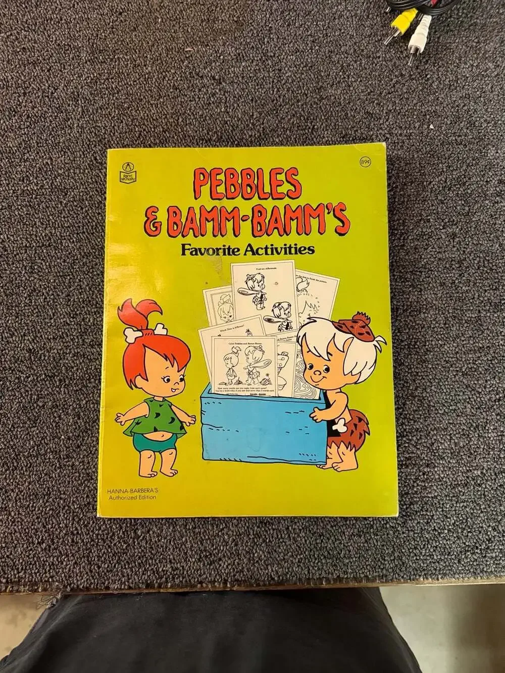 Vintage 1982 Pebbles & Bamm-Bamm's Favorite Activities Activity Book Hanna-Barbe